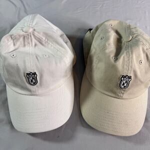 Lot 2 Stonebriar Country Club Golf Caps White Cotton Adjustable Dad Hats